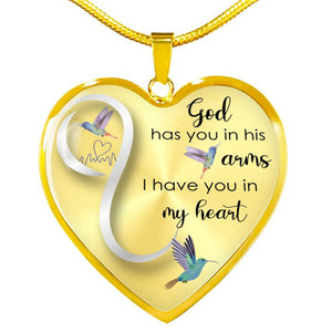 Hummingbird 'God Has You In His Arms' Luxury Necklace