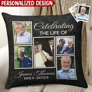 Celebrate A Life - Personalized Photo Pillow