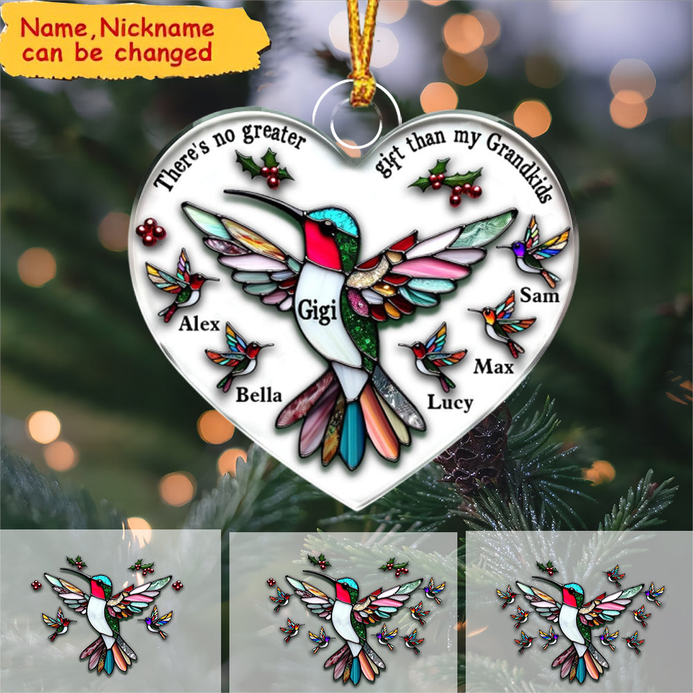 All I Want For Christmas Is My Grandkids - Personalized Acrylic Ornament