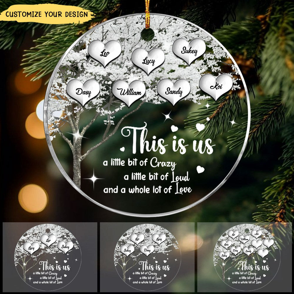 Christmas Gift For Family Tree This Is Us Circle Ornament
