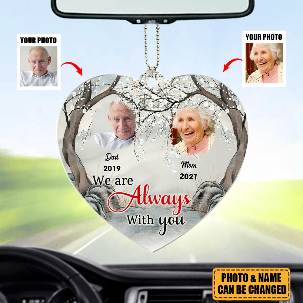 I Am Always With You Butterfly - Memorial Gift - Personalized Custom Photo Upload - Acrylic Ornament