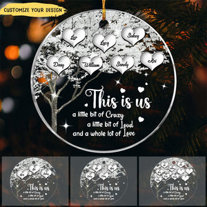 Christmas Gift For Family Tree This Is Us Circle Ornament