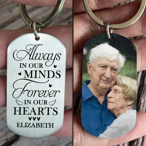 My Soul Knows You Are At Peace - Upload Family Photo - Personalized Keychain