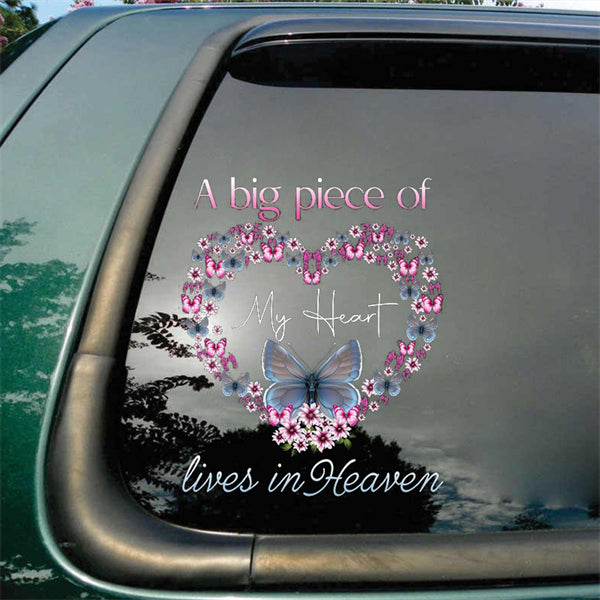 Butterfly A Big Piece Of My Heart Decal