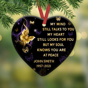 My Mind Still Talks To You Personalized Actylic Flat Ornament