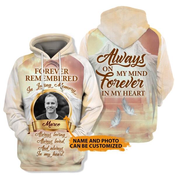Personalized Memorial Hoodie Forever Remembered In Loving Memory