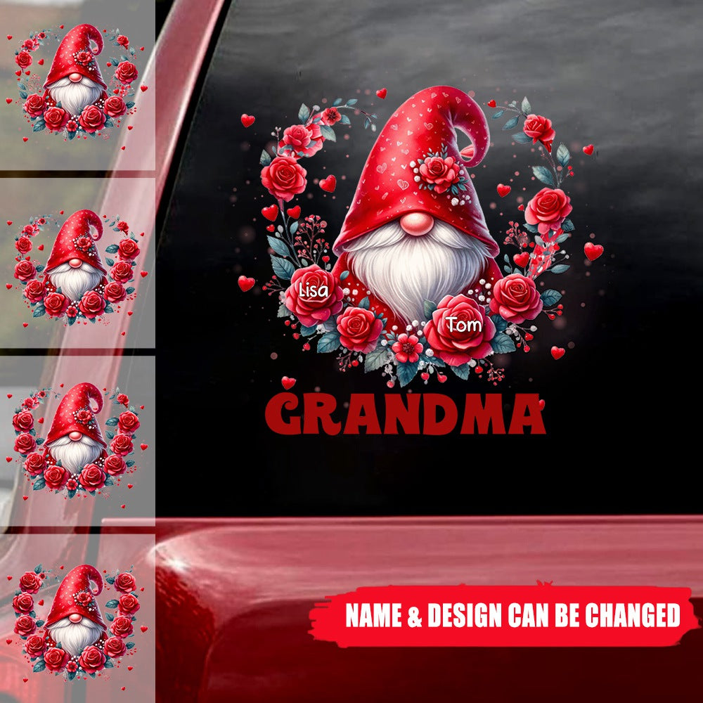 Valentine Red Dwarf Grandma Mom Flower Kids Personalized Decal