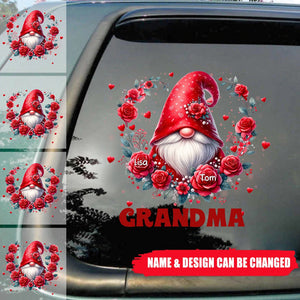 Valentine Red Dwarf Grandma Mom Flower Kids Personalized Decal
