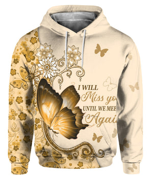 I Will Miss You Until We Meet Again - Personalized Hoodie All Over Print