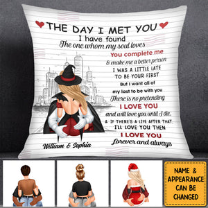 I Love You Forever And Always - Personalized Christmas Pillow - A Gift For Couples