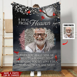 A Hug From Heaven - Personalized Photo Blanket