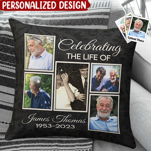 Celebrate A Life - Personalized Photo Pillow