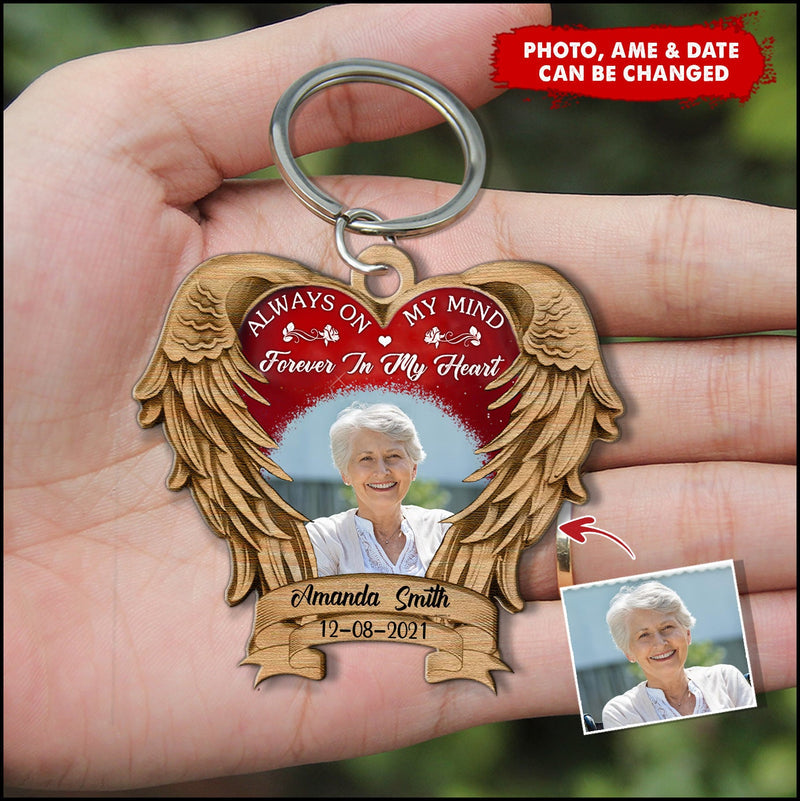 Always On Our Minds Personalized Acrylic Keychain