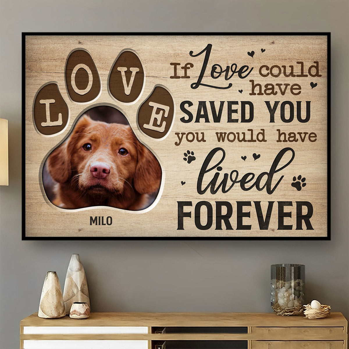 Custom Photo You Would Have Lived Forever - Gift For Pet Lovers - Personalized Poster