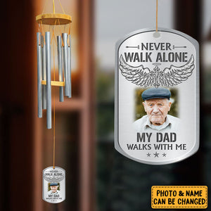 Gift For Loss Dad Loss Mom Memorial Upload Photo Wind Chimes