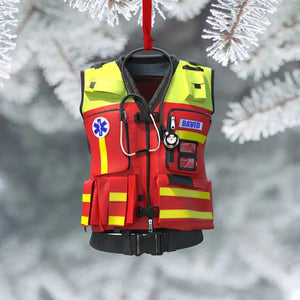 Emt Paramedic Safety Vest, Custom Shape Ornament Gift For Paramedic