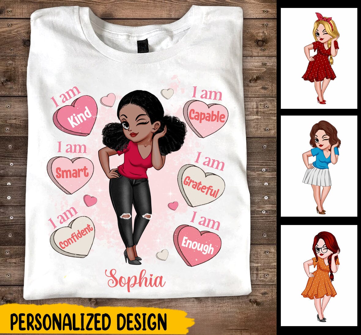 Affirmations I Am Kind Personalized Shirt