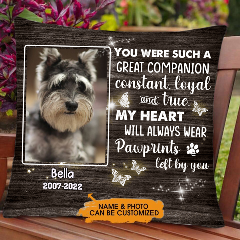 You Were Such A Great Companion Constant - Personalized Pet Memorial Pillow