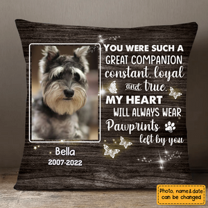 You Were Such A Great Companion Constant - Personalized Pet Memorial Pillow