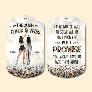 Through Thick & Thin - Personalized Keychain