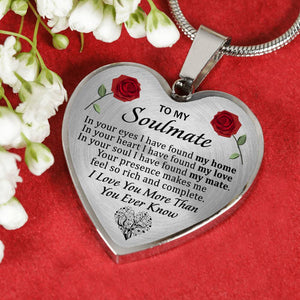 Gift For Your Soulmate Heart Necklace