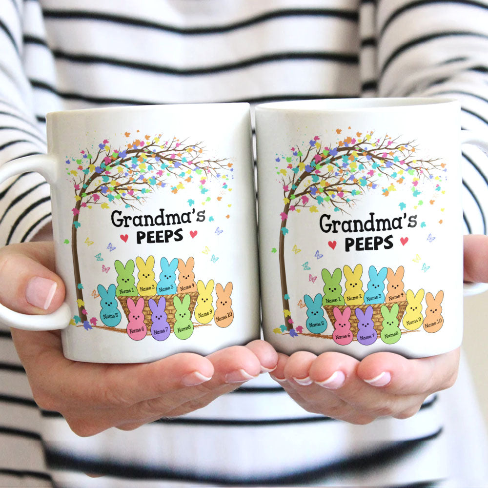 Personalized Grandma Mom Mother's Day Bunny Easter Mug