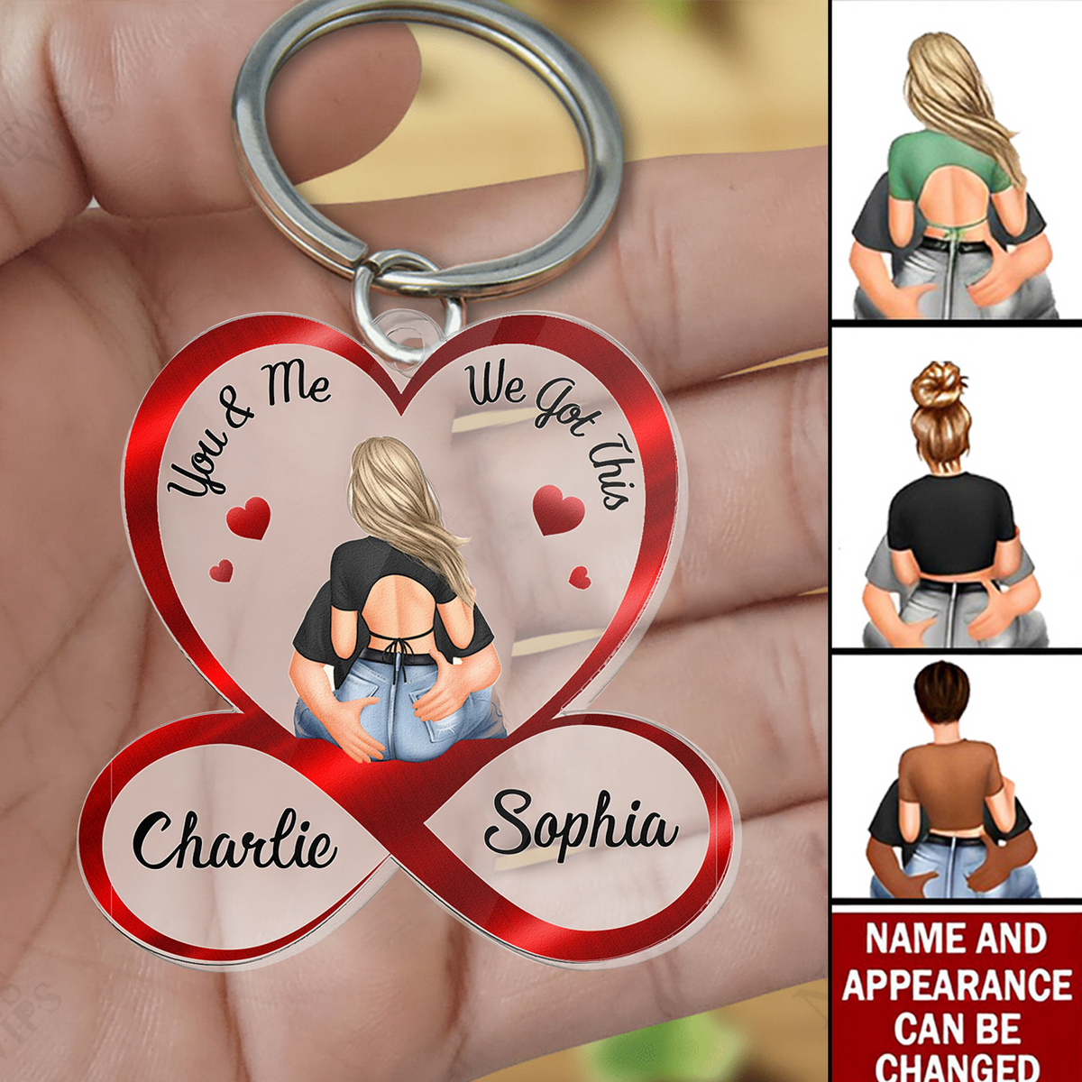 You & Me We Got This Couples - Personalized Acrylic Keychain
