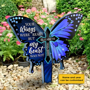 Personalized My Heart Was Not Ready Acrylic Plaque Stake