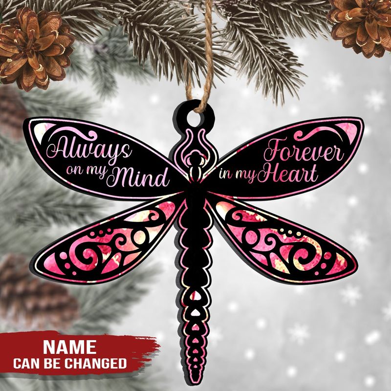 Personalized Dragonfly Memorial Acrylic Ornament