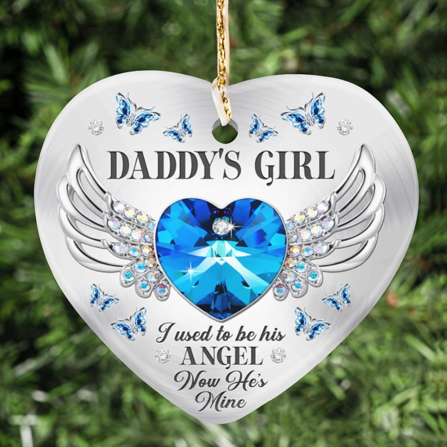 Daddy's girl Heart Ornament