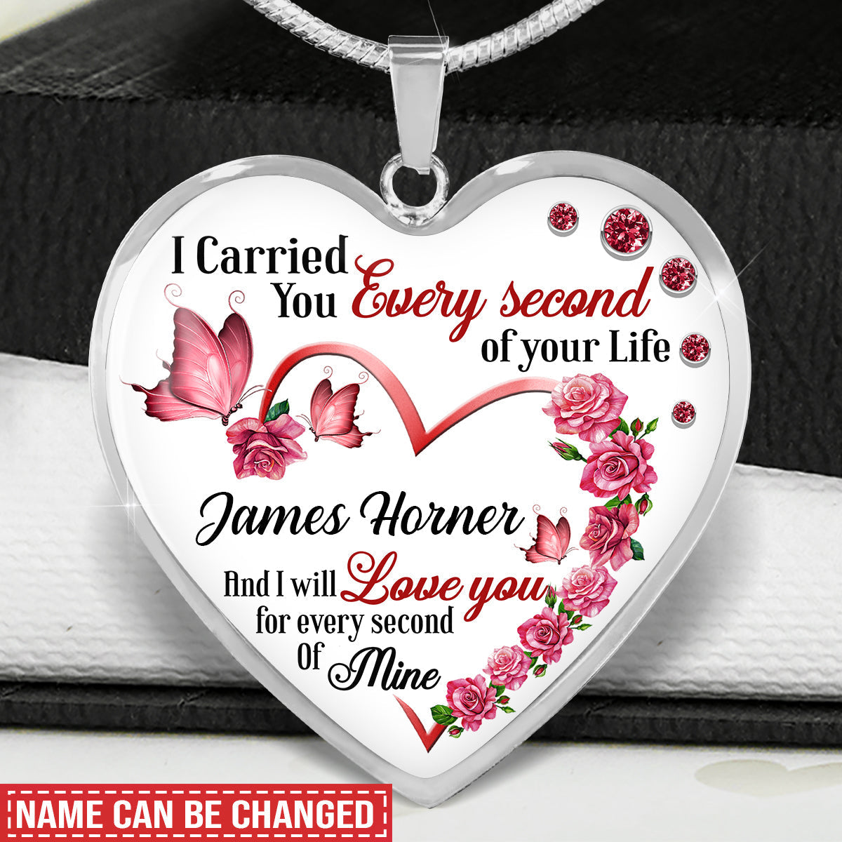 Personalized I Will Love You Forever Memorial Necklace