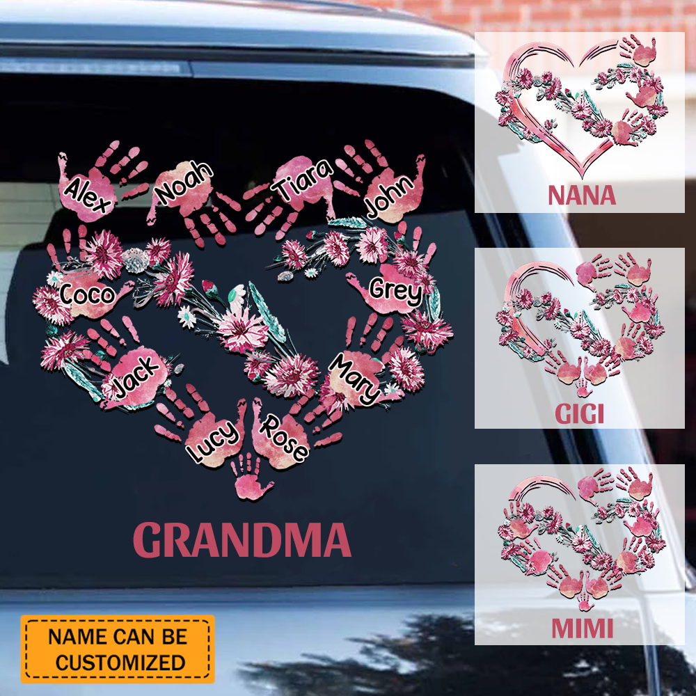 Customized Grandma Mom Infinite Love Family Gift Decal