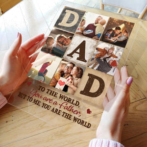 Best Dad Ever - New Dad Gift - Rustic Frame - Daddy Family Picture Frame - New Family Photo Frame - New Dad - Dad Gift