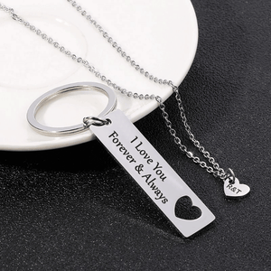 When You See This Keychain Always Remember-Personalized Keychain And Heart Keychain