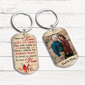 So Loved, So Missed - Personalized Custom Stainless Steel Keychain