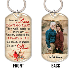 So Loved, So Missed - Personalized Custom Stainless Steel Keychain